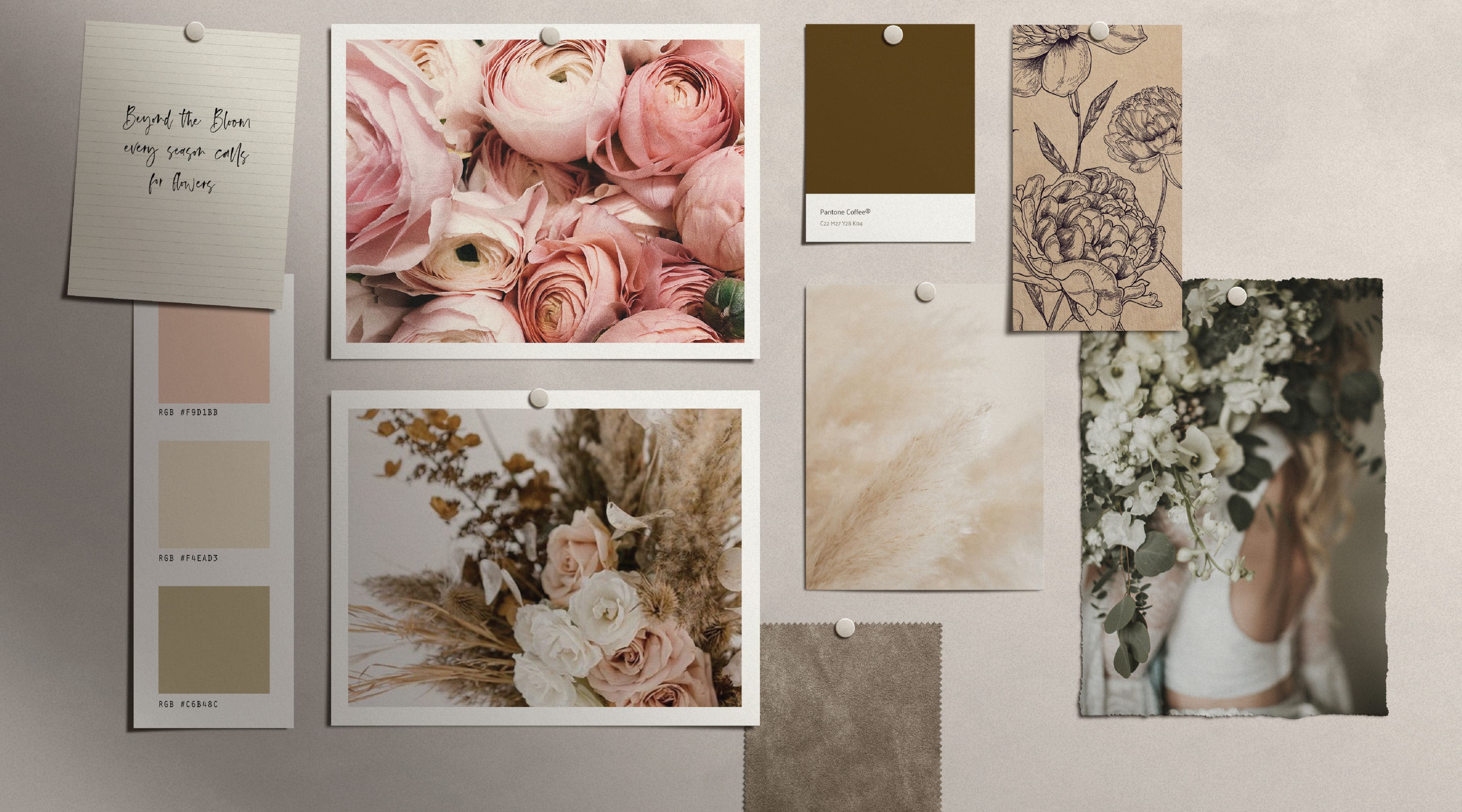 4 beyond the bloom moodboard