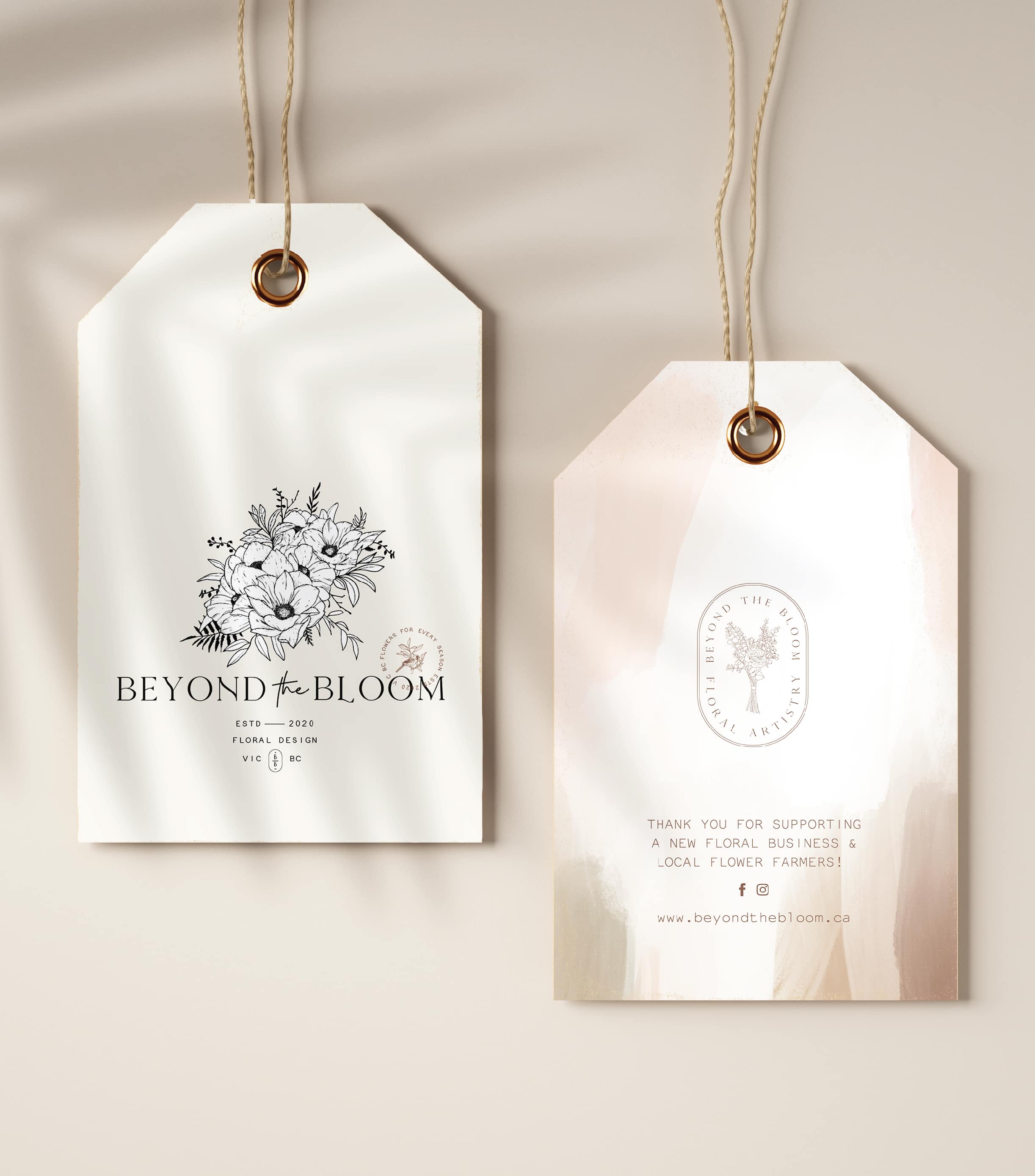 5 beyond the bloom floral tags