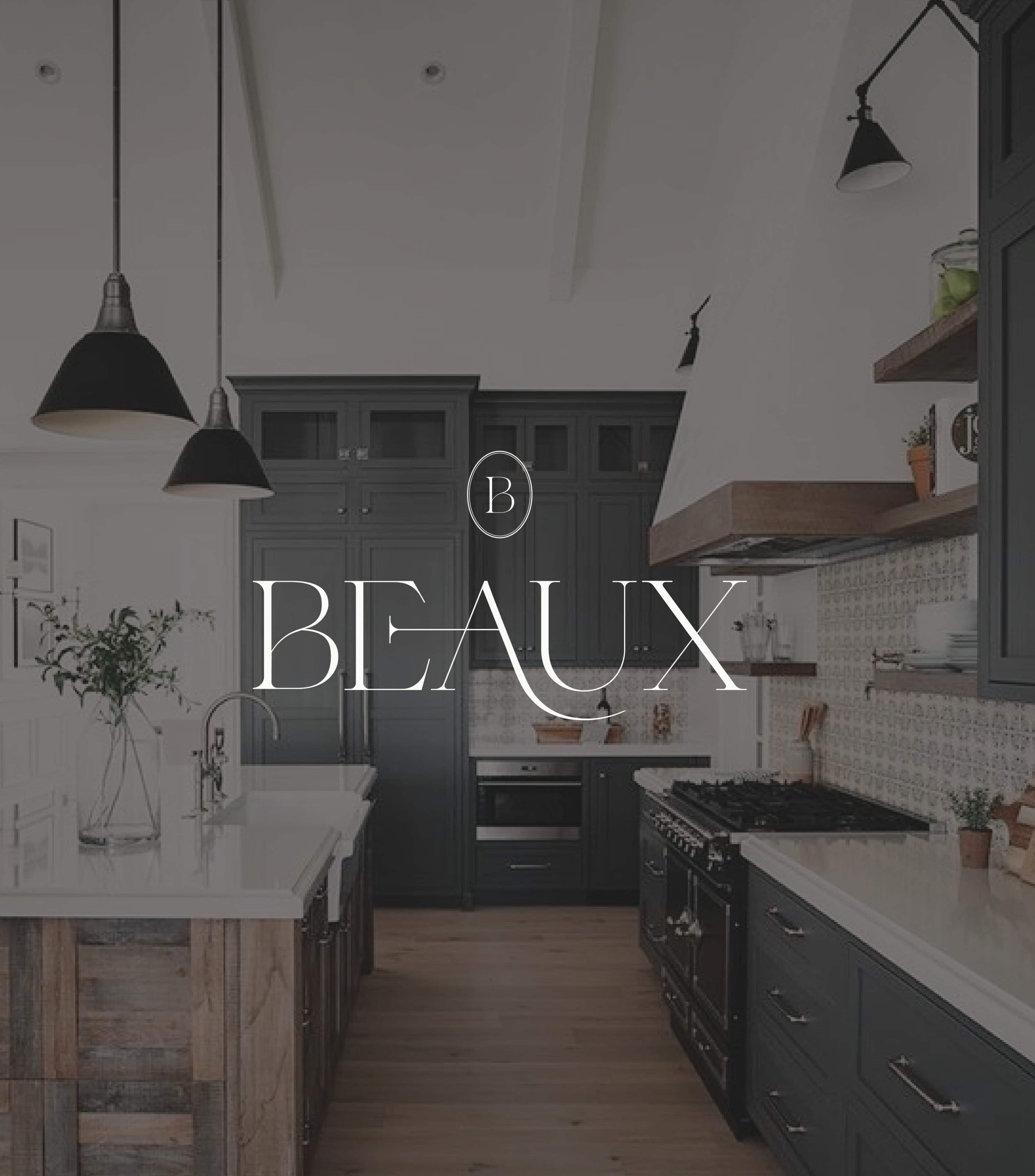 Beaux Portfolio 06 Beaux home design logo mockup