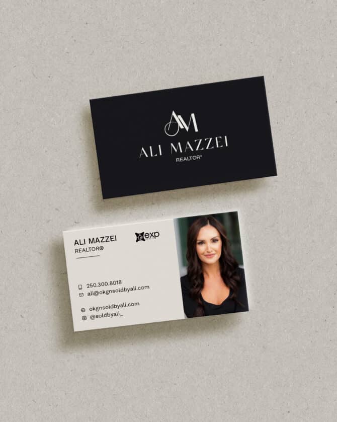 Business Card Mockup Real Estate